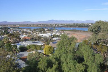Port Augusta Güney Avustralya hava manzara görünümü