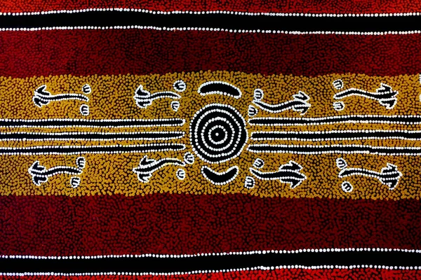 Indigenous Australian art Dot painting background