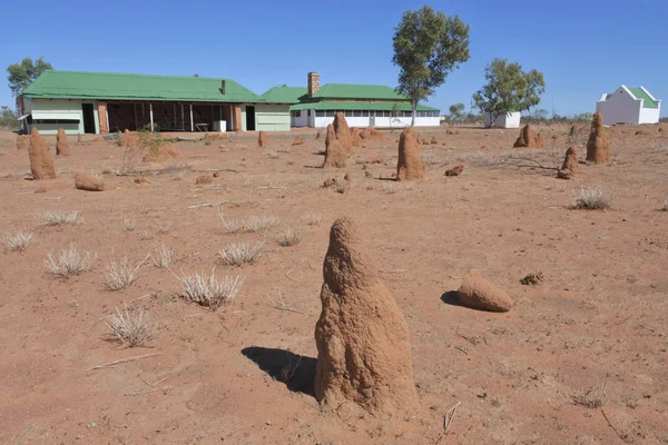 Tennant Creek Telegraph stacja historyczna rezerwat północny terr — Zdjęcie stockowe