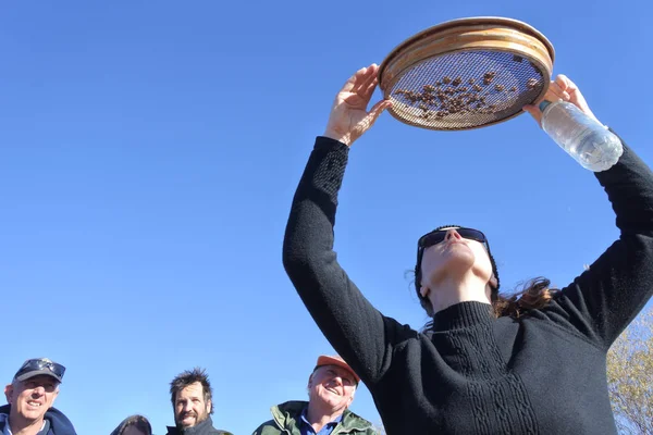 Mensen fossicking edelstenen in de Outback van de noordelijke Terr — Stockfoto