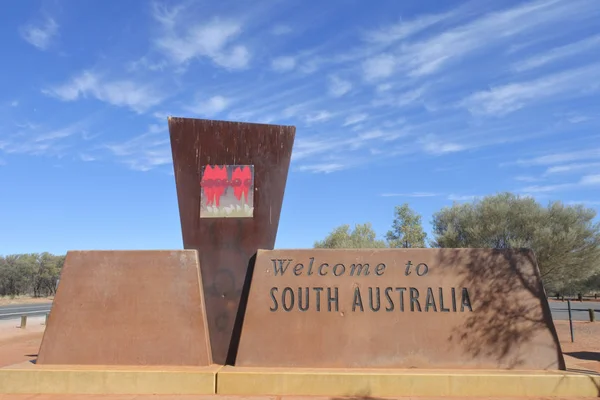 南オーストラリアの看板へようこそ — ストック写真