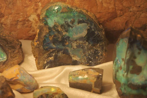 Opal Stones on display in a store