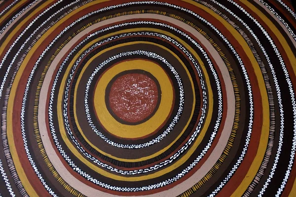 Arte indígena australiano Dot fondo de la pintura — Foto de Stock