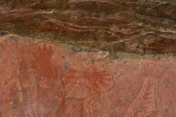 Ubirr local de arte rupestre no Parque Nacional Kakadu Território do Norte o — Fotografia de Stock