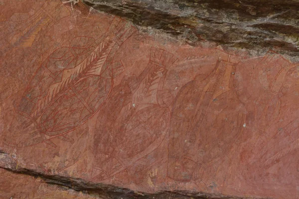 Наскальный арт-объект Убирр в северном территориальном национальном парке Какаду — стоковое фото