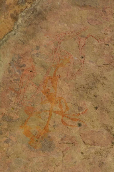 Ubirr rock art site i Kakadu National Park Northern Territory o - Stock-foto