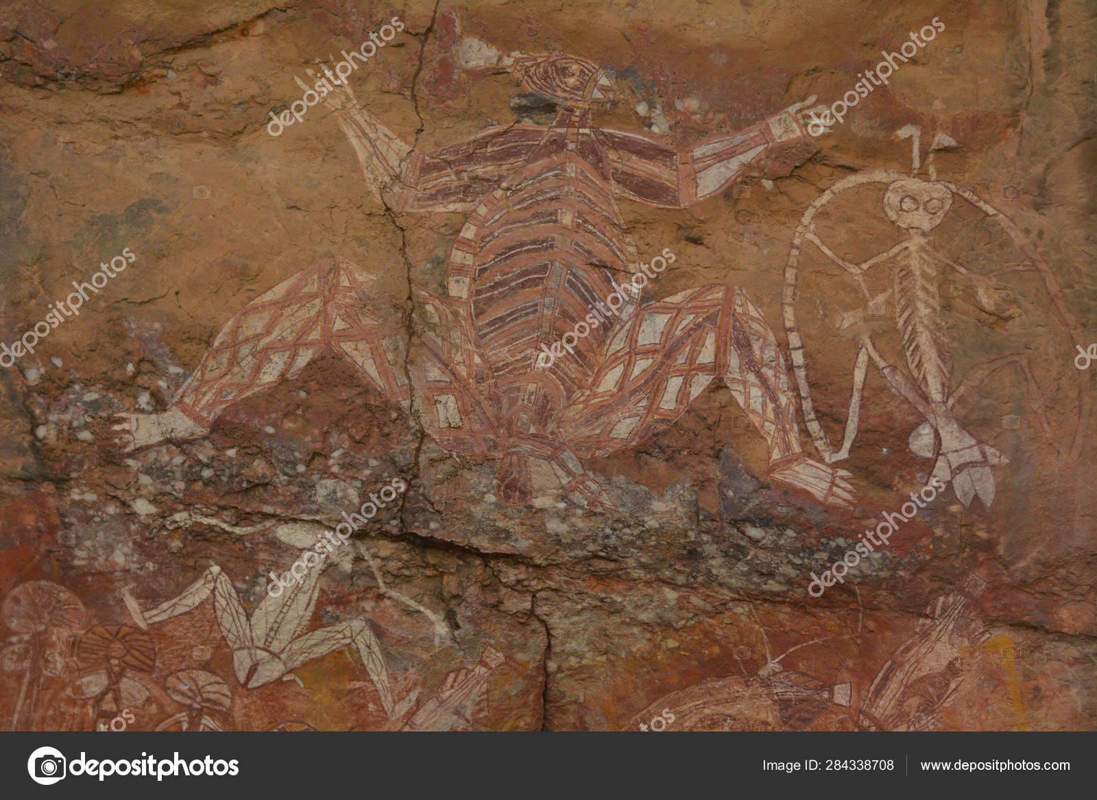 Burrungkuy Nourlangie rock art site in Kakadu National Park Nort Stock