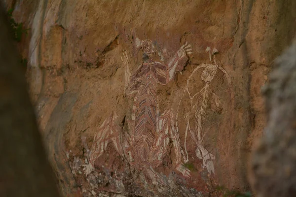 Burrungkuy Nourlangie sitio de arte rupestre en el Parque Nacional de Kakadu Nort — Foto de Stock