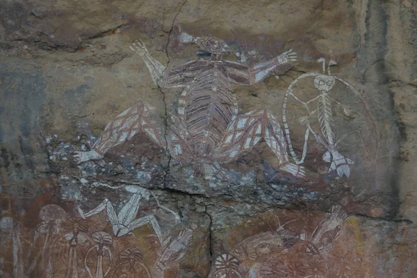 Aboriginal Rock Paintings in Kakadu National Park Northern Terri — Stock Photo, Image