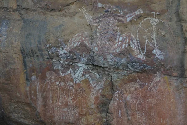 Burrungkuy Nourlangie sitio de arte rupestre en el Parque Nacional de Kakadu Nort — Foto de Stock