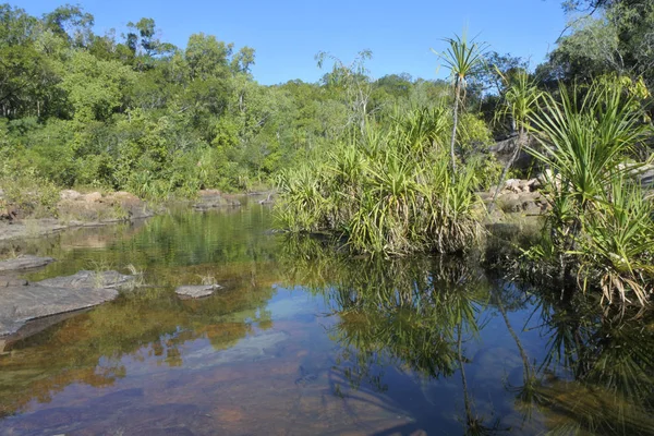 Rotszwembaden in Kakadu National Park op het grondgebied van Australië — Stockfoto