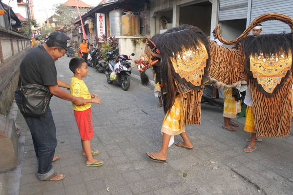 Barong Dance Ubud Bali Indonesië — Stockfoto