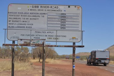 Gibb Nehri-Wyndham Yolu Kimberley Batı Australi