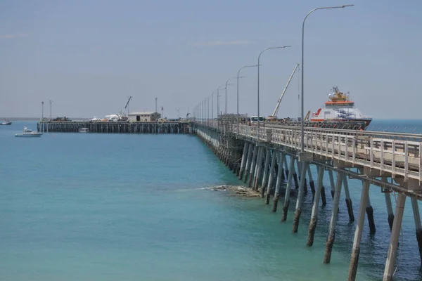 Hamnen i Broome-Kimberley ports Authority Western Australia — Stockfoto