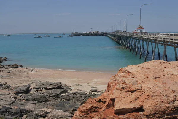 Hamnen i Broome Jetty Pier i Broome Kimberley Western Australia — Stockfoto