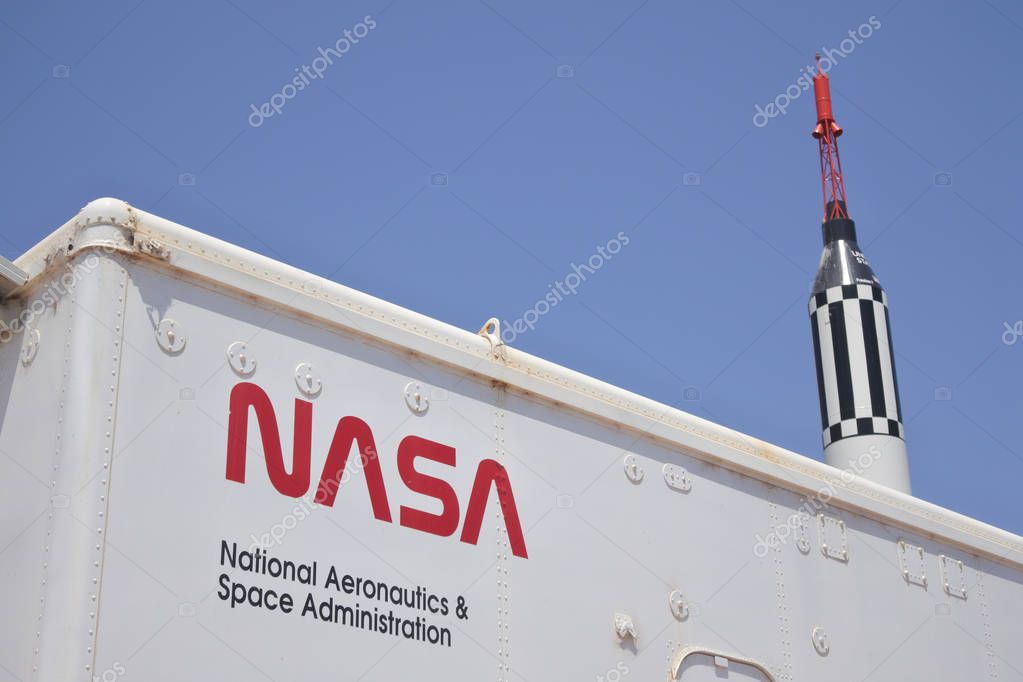 CARNAVON, WA - OCT 21 2019:OTC NASA Satellite Earth Station in Carnarvon Western Australia, built in 1964 to support NASA space missions as tracking station to Gemini, Apollo and Skylab programs.