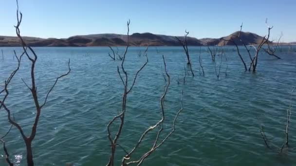 Άποψη Τοπίου Της Λίμνης Argyle Ord Φράγμα Ποταμού Kimberley Δυτική — Αρχείο Βίντεο