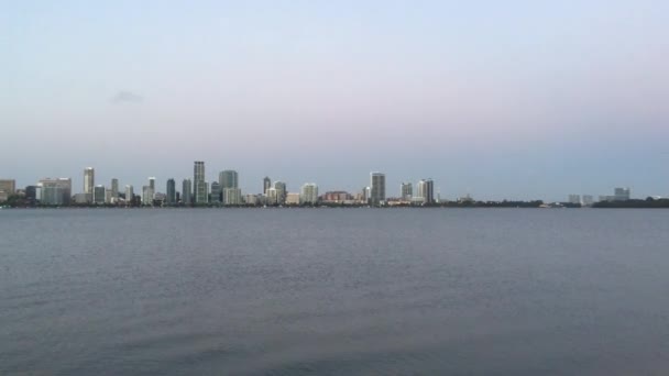 Estabelecendo Shot Perth Skyline Distrito Central Negócios Como Vista Margem — Vídeo de Stock