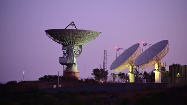 Otc Nasa Satellite Earth Station Carnarvon Westaustralien Gebaut 1964 Zur — Stockvideo