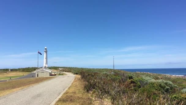 Kaapse Leveque Vuurtoren Augusta Zuidwest Australië — Stockvideo