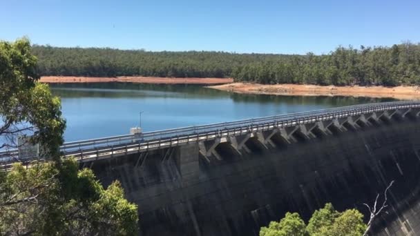 Wasserkraftwerk Wellington Damm Westaustralien — Stockvideo