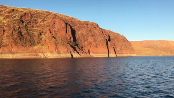Blick Auf Den Lake Argyle Ord River Dam Kimberley Westaustralien — Stockvideo
