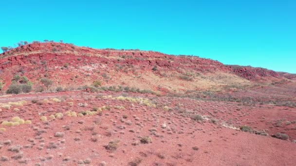 Vzdušná Krajina Pohled Rokli Červeném Středu Okraje Severního Území Austrálie — Stock video