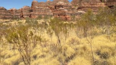 Kimberly Batı Avustralya 'daki Bungle Bungle Range Landform manzarasının manzarası.