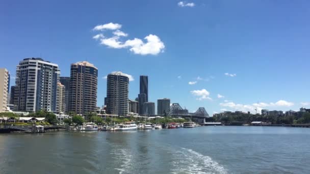 Brisbane Dec 2018 Tájkép Brisbane Fővárosa Queensland Állam Ausztrália — Stock videók
