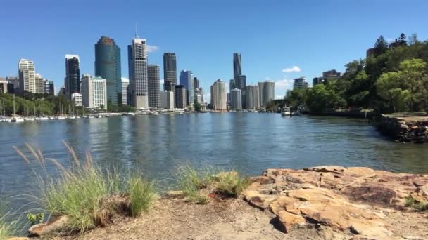 Brisbane Dic 2018 Vista Panorámica Brisbane Capital Del Estado Queensland — Vídeos de Stock