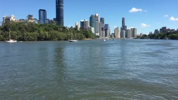 Brisbane Dec 2018 Tájkép Brisbane Fővárosa Queensland Állam Ausztrália — Stock videók