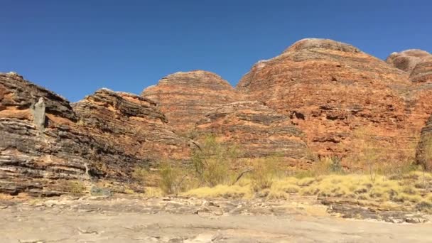 Panorama Panoramico Del Paesaggio Bungle Bungle Range Landform Kimberly Western — Video Stock