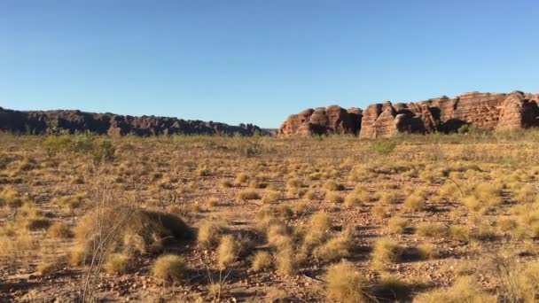 Vista Paisagem Bungle Bungle Range Paisagem Landform Kimberly Austrália Ocidental — Vídeo de Stock