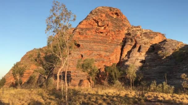 Landscape View Bungle Bungle Range Landform Landscape Kimberly Western Australia — Stock Video
