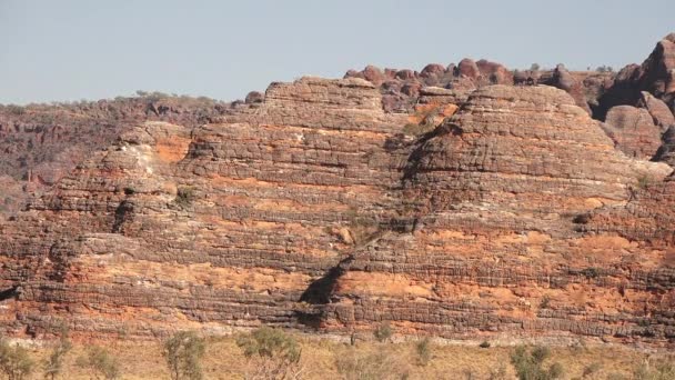 Landskapsbild Bungle Bungle Range Västra Australien — Stockvideo