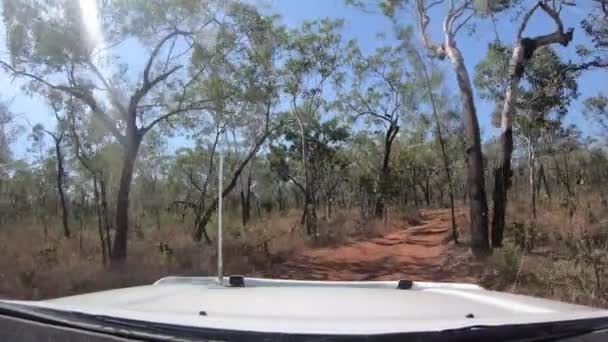 Car Point View Driving Lost City Litchfield National Park Northern — Stock Video