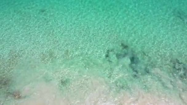 Drone Flying Rocky Beach Bunbury Western Australia — Stock Video