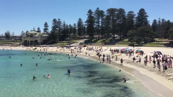 Cottesloe Beach Perth Δυτική Αυστραλία — Αρχείο Βίντεο