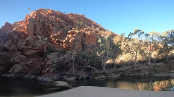 Veduta Panoramica Ellery Creek Big Hole Nel West Macdonnell National — Video Stock