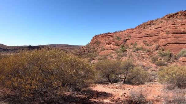 Vista Panorámica Del Parque Nacional Finke Gorge Territorio Del Norte — Vídeo de stock