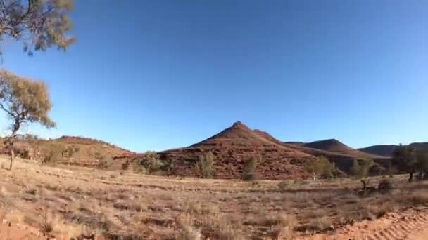 Vista Paisagem Parque Nacional West Macdonnell Território Norte Austrália — Vídeo de Stock