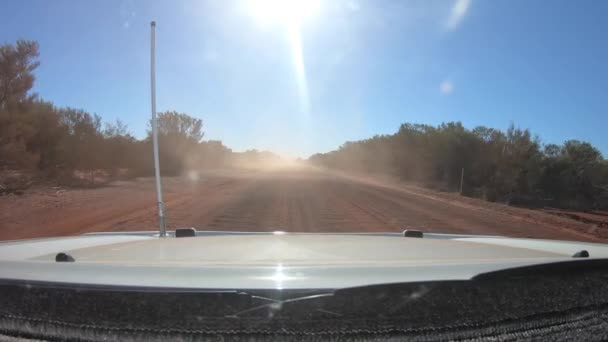 Road Körning Palm Valley West Macdonnell National Park Northern Territory — Stockvideo