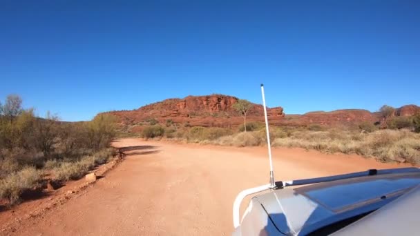 Guida Fuoristrada Palm Valley West Macdonnell National Park Northern Territory — Video Stock