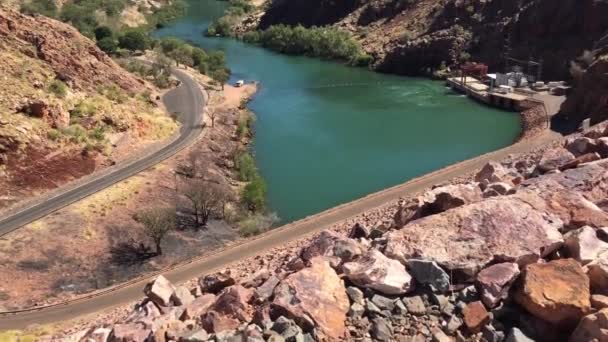 Vista Panorámica Del Lago Argyle Ord River Dam Kimberley Western — Vídeos de Stock