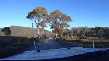 Tazmanya Avustralya 'daki Cradle Mountain-St Clair Ulusal Parkı' ndan manzara.