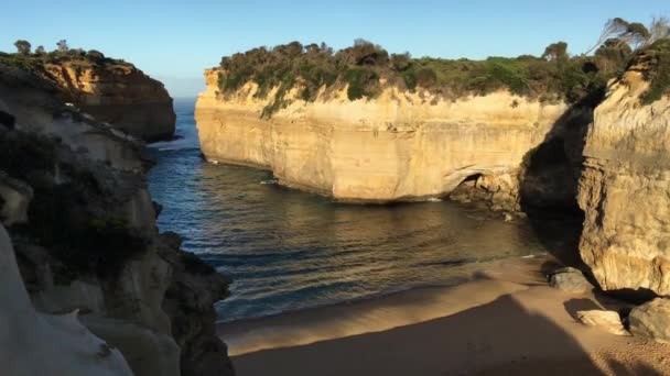 Widok Grotę Parku Narodowym Port Campbell Wzdłuż Great Ocean Road — Wideo stockowe