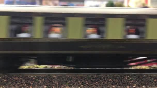 Eisenbahnverkehrsmodellierung Ist Ein Hobby Bei Dem Eisenbahnverkehrssysteme Verkleinertem Maßstab Modelliert — Stockvideo