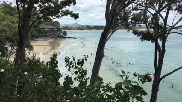 Вид Пейзаж Noosa Heads Sunshine Coast Квинсленде Австралия — стоковое видео