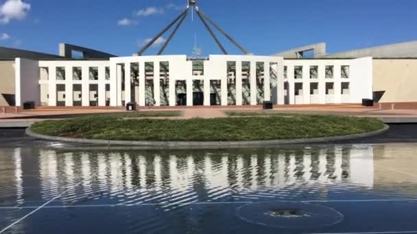 Canberra Jan 2019 Australian Parliament House Canberra Australian Capital Territory — стокове відео