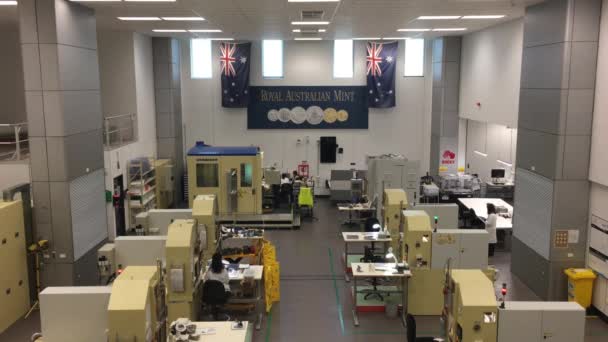 Canberra Feb 2019 Lavoratori Nella Costruzione Della Royal Australian Mint — Video Stock